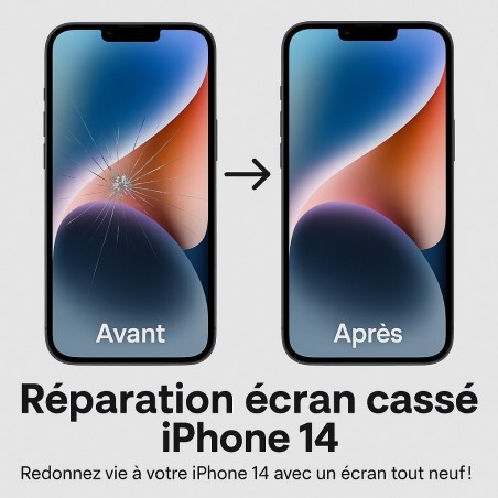 Réparation écran iPhone 14 cassé à Paris | Centre agréé Apple – Micro Cocktails