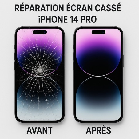 Réparation écran iPhone 14 Pro cassé à Paris | Centre agréé Apple – Micro Cocktails