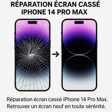 Réparation écran iPhone 14 Pro Max cassé à Paris | Centre agréé Apple – Micro Cocktails