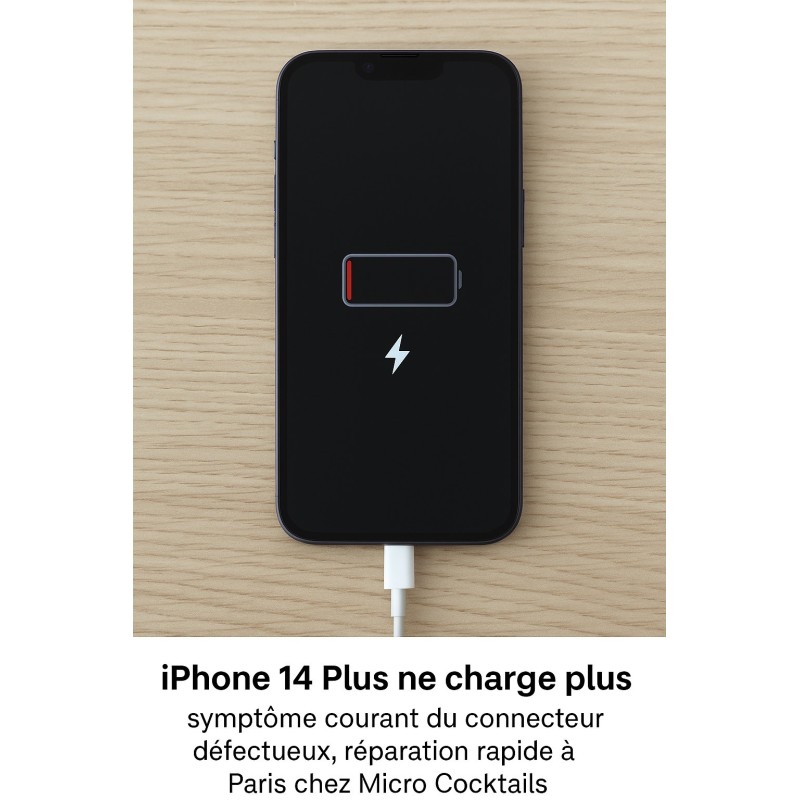 Réparation connecteur charge iPhone 14 plus Paris. Réparation connecteur charge iPhone 14 plus Paris.