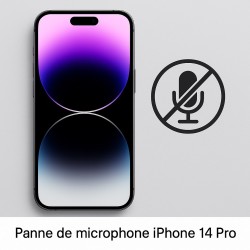 Réparation microphone iPhone 14 Pro.