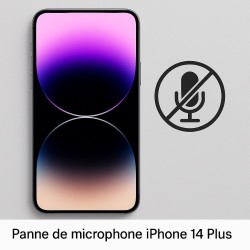 Panne de micro iPhone 14 Plus – son inaudible, réparation rapide à Paris