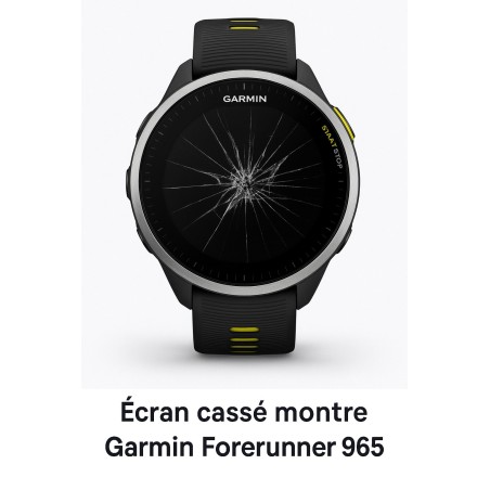 Réparation écran cassé Garmin Forerunner 965 à Paris – Service rapide en atelier ou par envoi postal.