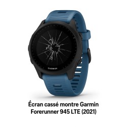Réparation écran cassé montre garmin forerunner 945 lte 2021