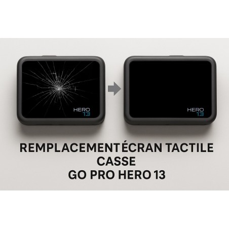 Réparation écran cassé gopro hero 13.