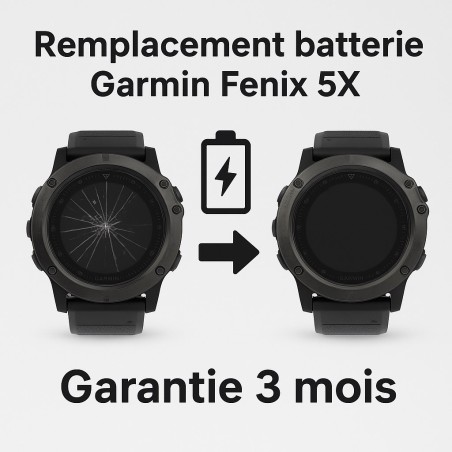 Remplacement batterie Garmin Fenix 5X — Réparation rapide | Micro Cocktails