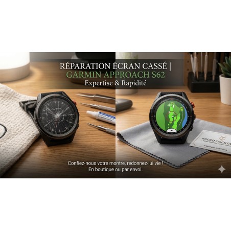 Réparation Écran Garmin Approach S62 - Rapide à Paris ou par Colissimo