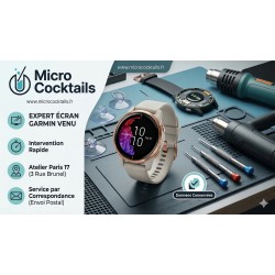 Réparation Écran Garmin Venu à Paris - Rapide & Pro | Micro Cocktails