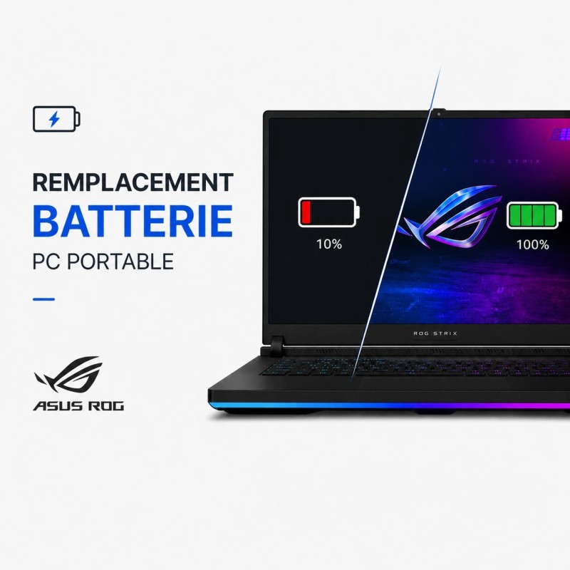 Changement de batterie PC portable Asus ROG STRIX G17 G713PU