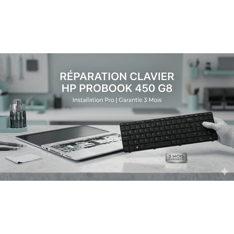 Remplacement Clavier HP ProBook 450 G8 Noir | Réparation Rapide