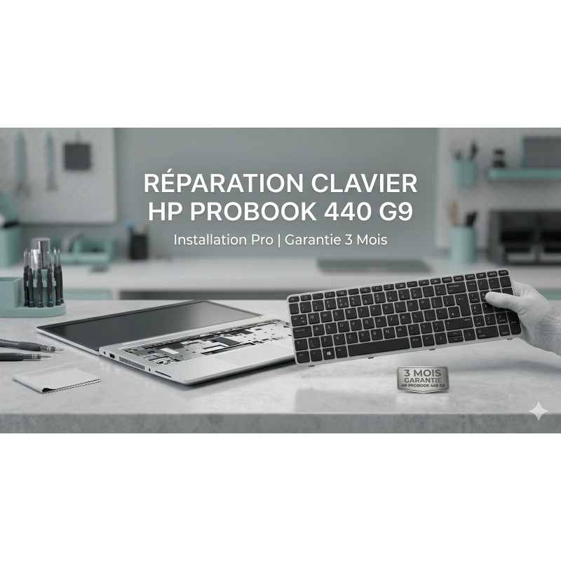 Remplacement Clavier HP ProBook 440 G9 Noir | Réparation Rapide