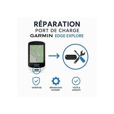 Réparation port de charge Garmin Edge Explore