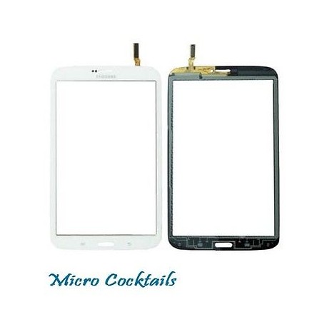 Vitre Tactile (autocollant pré-installé) Blanche (Samsung Galaxy Tab 3 8" WiFi)