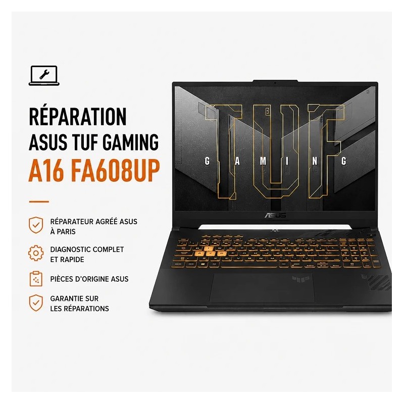 Diagnostic complet ASUS TUF Gaming A16 FA608UP