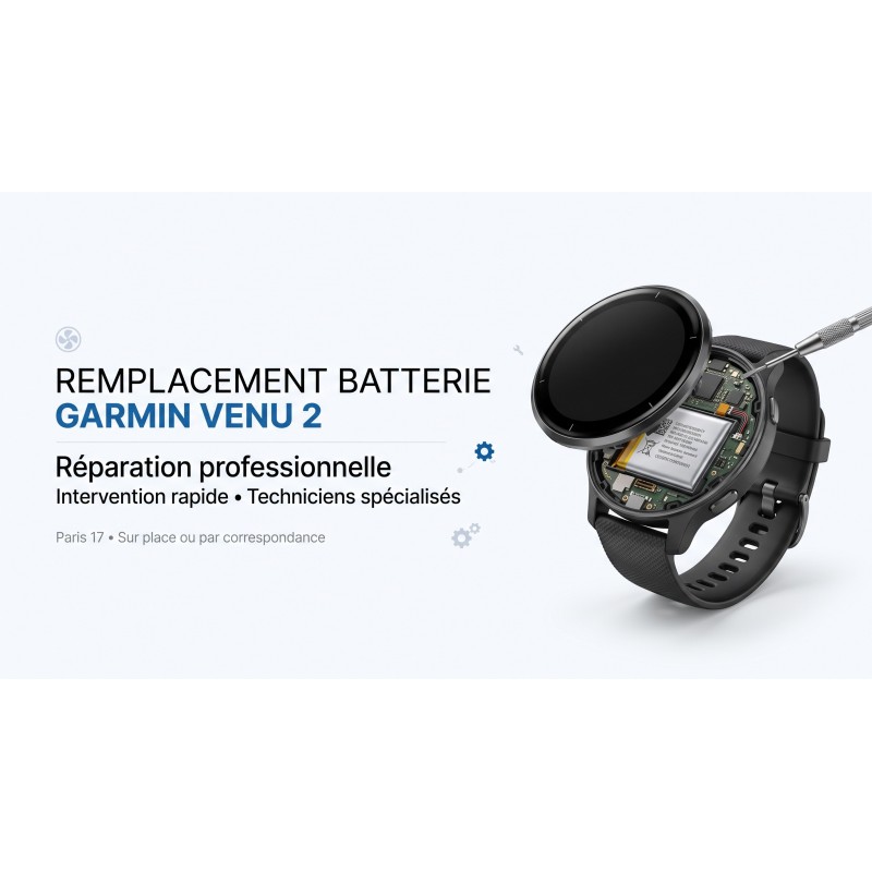Remplacement Batterie Garmin Venu 2 - Atelier Spécialisé