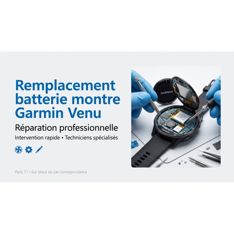 Remplacement Batterie Garmin Venu | Réparation Expert