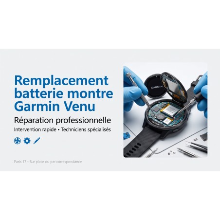 Remplacement Batterie Garmin Venu | Réparation Expert