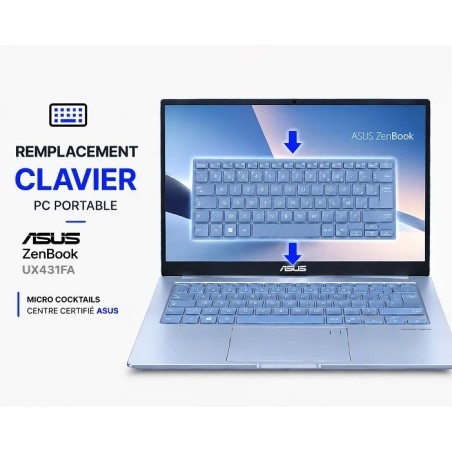 Remplacement Clavier ASUS UX431FA Paris | Centre Agréé ASUS