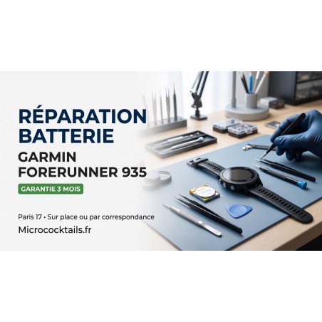Réparation Batterie Garmin Forerunner 935 | Micro Cocktails
