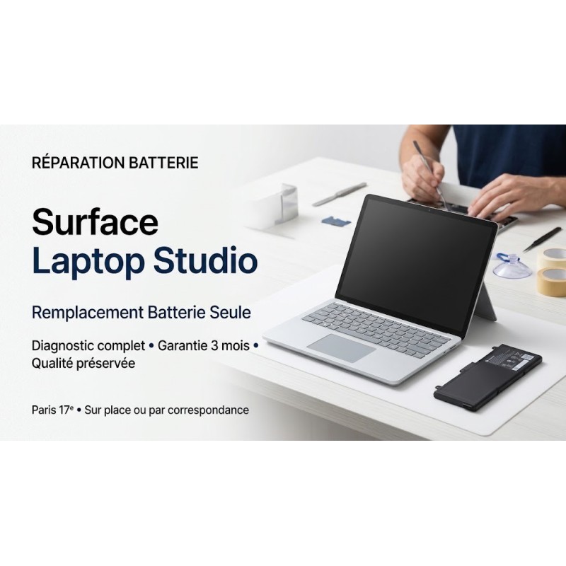 Réparation Batterie Surface Laptop Studio | Micrococktails