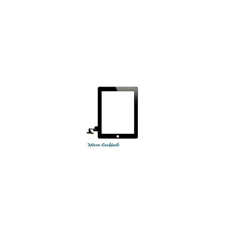 Vitre Tactile Noire Pour iPad 2 avec Sticker autocollant (testée avant l'envoi)