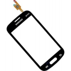Vitre Tactile pour Samsung Galaxy trend lite S7390 noir avec autocollant adhésif