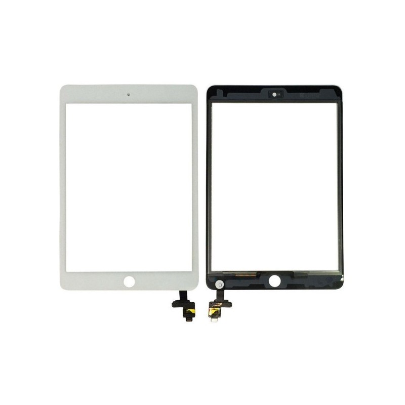 vitre tactile iPad mini 3 blanche