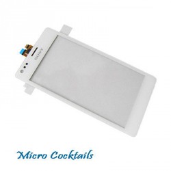 Vitre Tactile Sony Xpéria M C1905 blanche avec joint de séparation lcd vitre
