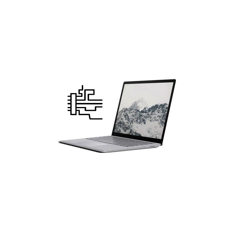 Remplacement carte mère Microsoft Surface Laptop 13.5" Core i5, RAM 4 Go, SSD 128 Go