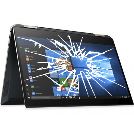 Réparation PC portable HP Spectre x360 13-ap0006nf écran cassé vitre fissurée