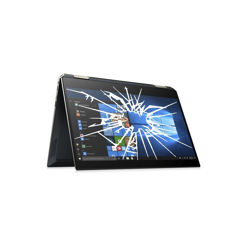 Réparation PC portable HP Spectre x360 13-ap0006nf écran cassé vitre fissurée