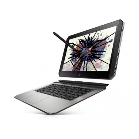 Réparation HP ZBook x2 G4 14" UHD 4K écran cassé vitre fissurée