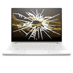 Réparation PC portable HP Spectre 13-af écran cassé vitre fissurée