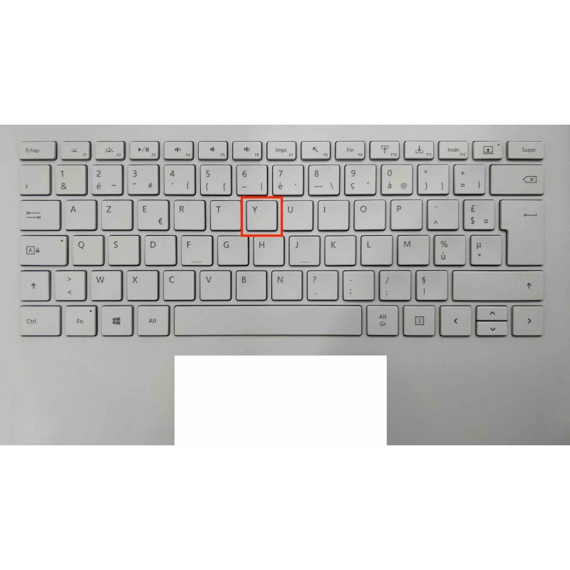 Touche de Remplacement "Y" pour Clavier français Microsoft Surfacebook (articulation offerte) Type 1