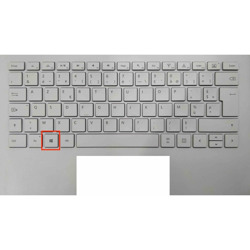 Touche de Remplacement "Windows" pour Clavier français Microsoft Surfacebook (articulation offerte) Type 1