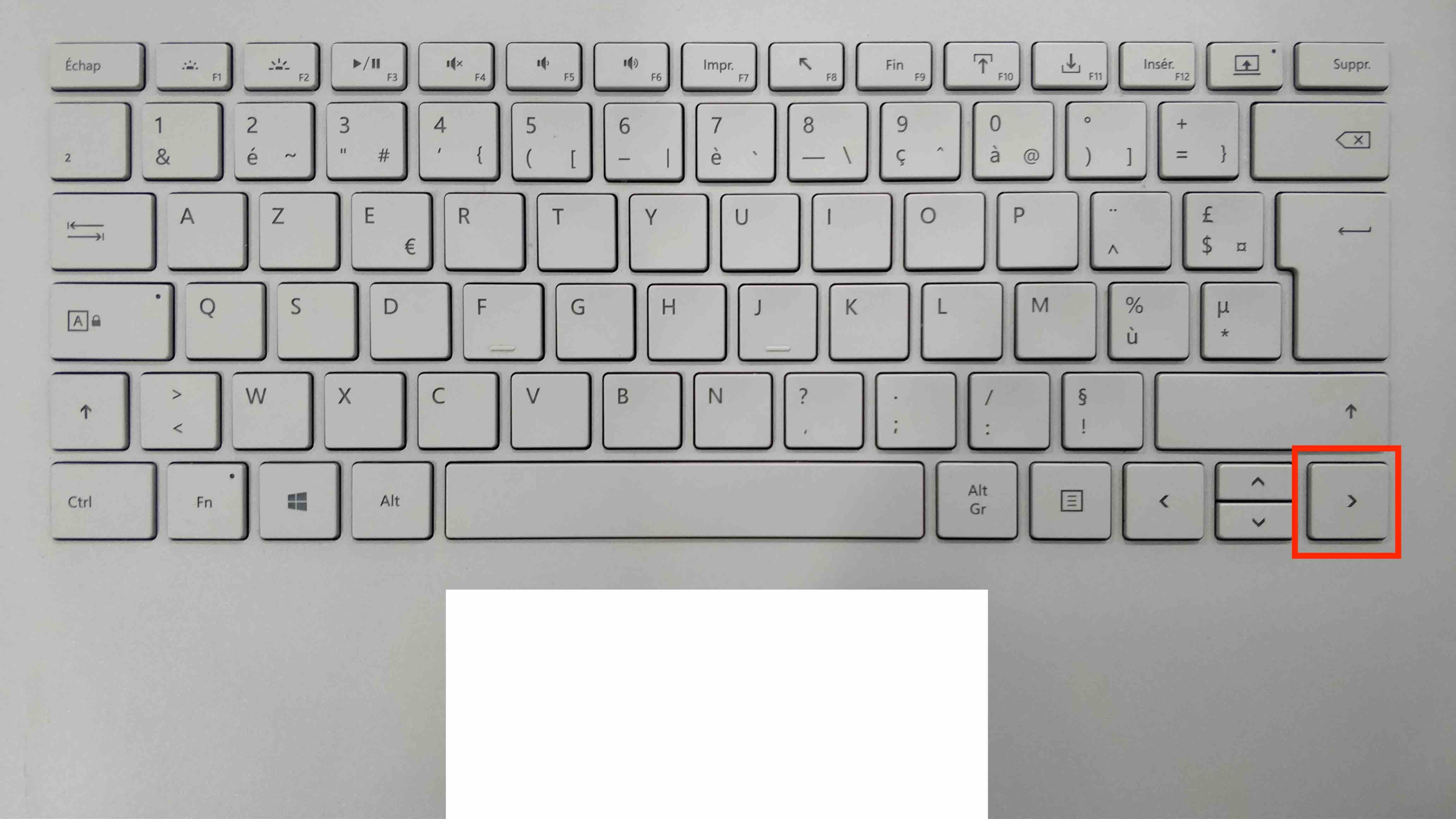 Comment Faire Le Diez Sur Le Clavier Touche de Remplacement "fleche droite" pour Clavier français Micros...