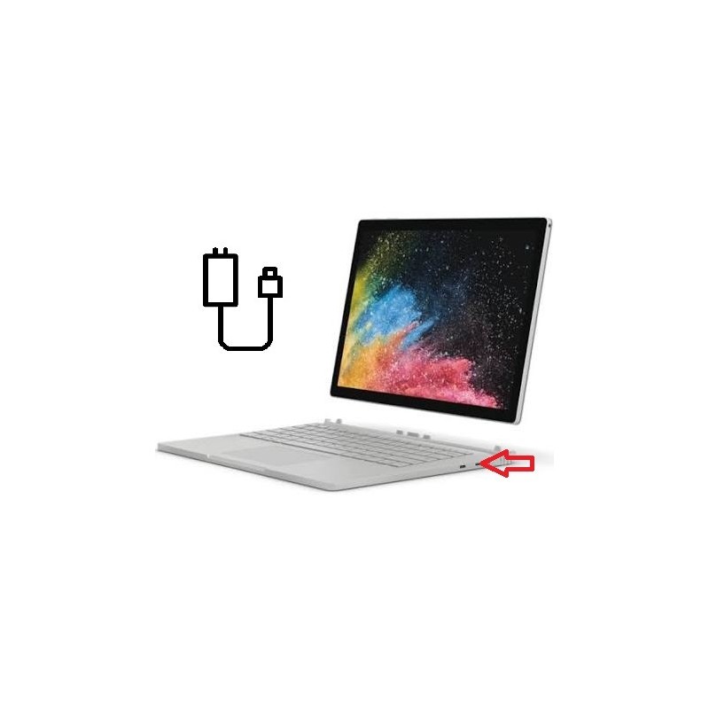 Rparation Connecteur de charge Microsoft Surfacebook 2