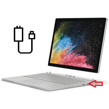 Rparation Connecteur de charge Microsoft Surfacebook 2